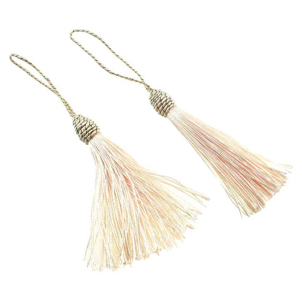 6 inch Length Bookmark Tassels with Loop  Beige 16 Pieces for Graduation Craft Chair Covers DIY 